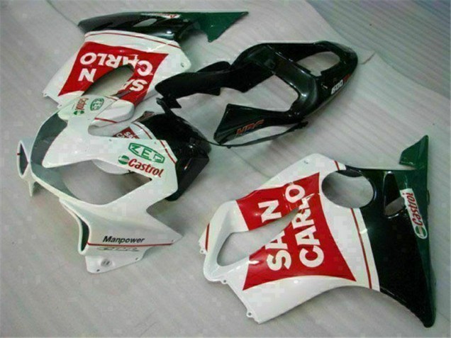 Rojo Blanco Negro San Carlo Carenado Honda CBR 600 F4i 2001-2003 Rojo Blanco Negro San Carlo Carenado Honda CBR 600 F4i 2001-2003