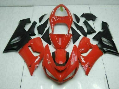 Rojo Carrocería Kawasaki ZX6R 2005-2006