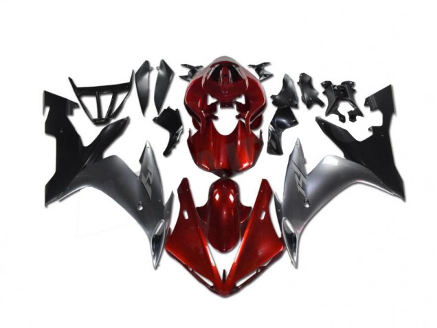Rojo Gris Negro Carenado Yamaha R1 2002-2003 Rojo Gris Negro Carenado Yamaha R1 2002-2003