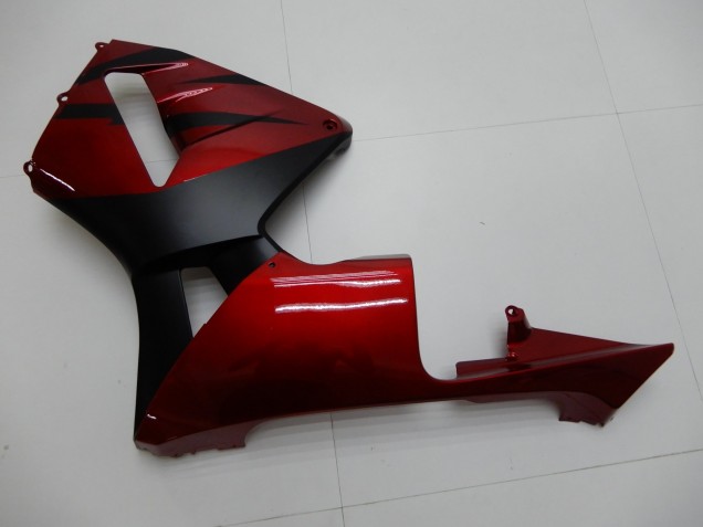 Rojo Negro ABS Plástica Honda CBR 600 RR 2003-2004 Rojo Negro ABS Plástica Honda CBR 600 RR 2003-2004