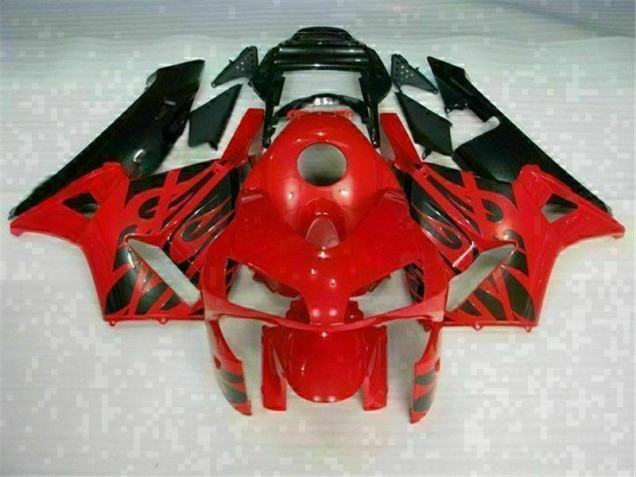 Rojo Negro ABS Plástico Honda CBR 600 RR 2003-2004