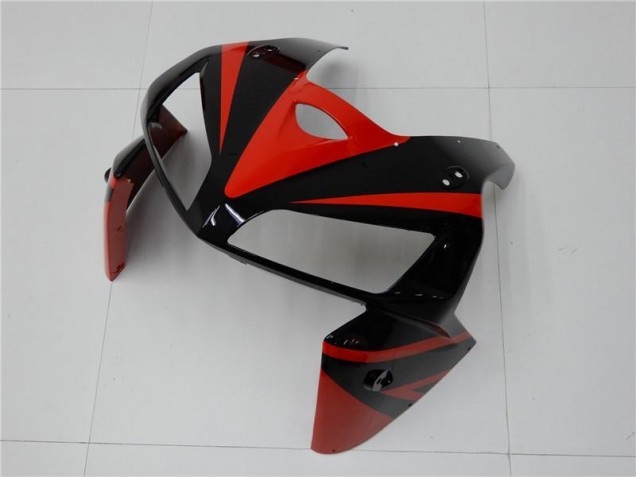 Rojo Negro ABS Plástico Honda CBR 600 RR 2005-2006 Rojo Negro ABS Plástico Honda CBR 600 RR 2005-2006