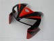 Rojo Negro ABS Plástico Honda CBR 600 RR 2005-2006 Rojo Negro ABS Plástico Honda CBR 600 RR 2005-2006