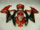 Rojo Negro ABS Plástico Suzuki GSXR 600 / 750 K8 2008-2010 Rojo Negro ABS Plástico Suzuki GSXR 600 / 750 K8 2008-2010