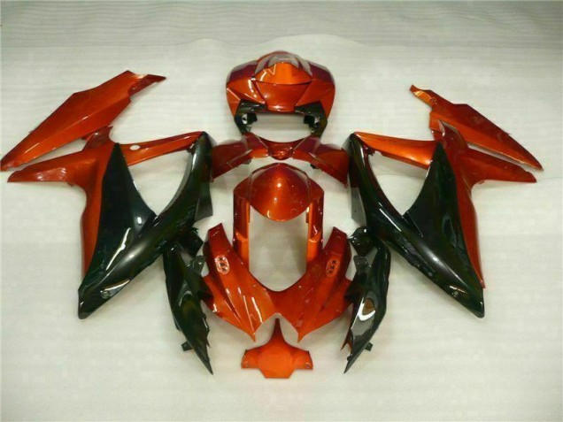 Rojo Negro ABS Plástico Suzuki GSXR 600 / 750 K8 2008-2010 Rojo Negro ABS Plástico Suzuki GSXR 600 / 750 K8 2008-2010