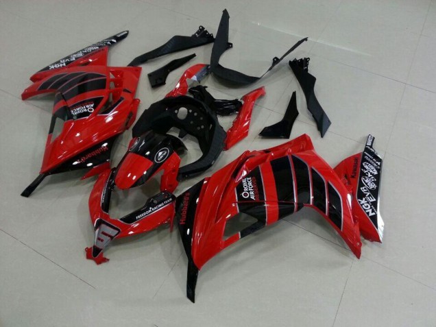 Rojo Negro Airfore Carenado Kawasaki ZX 300R 2013-2016 Rojo Negro Airfore Carenado Kawasaki ZX 300R 2013-2016
