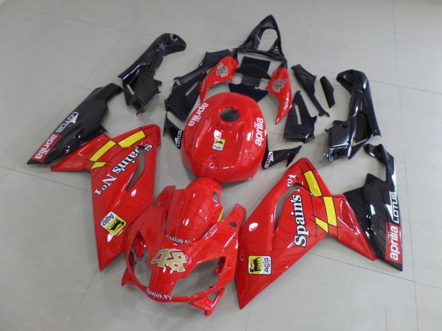 Rojo & Negro Carenado Aprilia RS 125 2006-2011 Rojo & Negro Carenado Aprilia RS 125 2006-2011