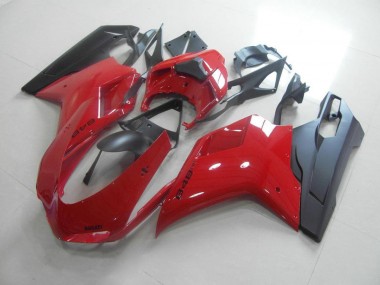 Rojo Negro Carenado Ducati 848 1098 1198 2007-2014