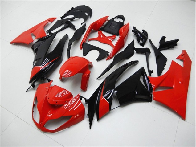 Rojo Negro Carenado Kawasaki ZX6R 2009-2012 Rojo Negro Carenado Kawasaki ZX6R 2009-2012