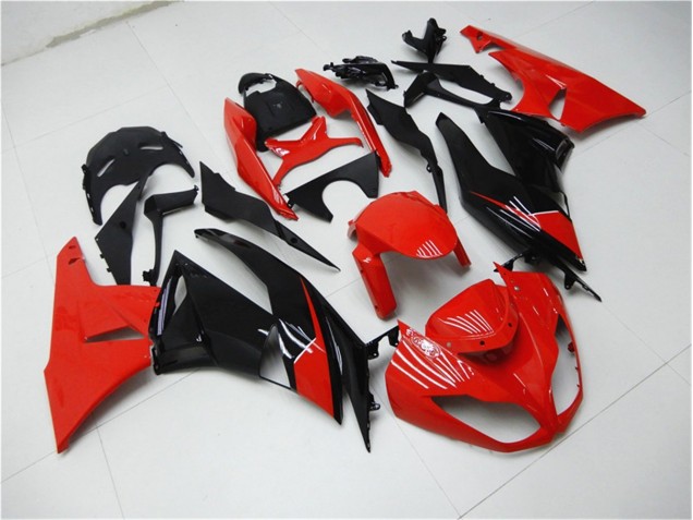 Rojo Negro Carenado Kawasaki ZX6R 2009-2012 Rojo Negro Carenado Kawasaki ZX6R 2009-2012