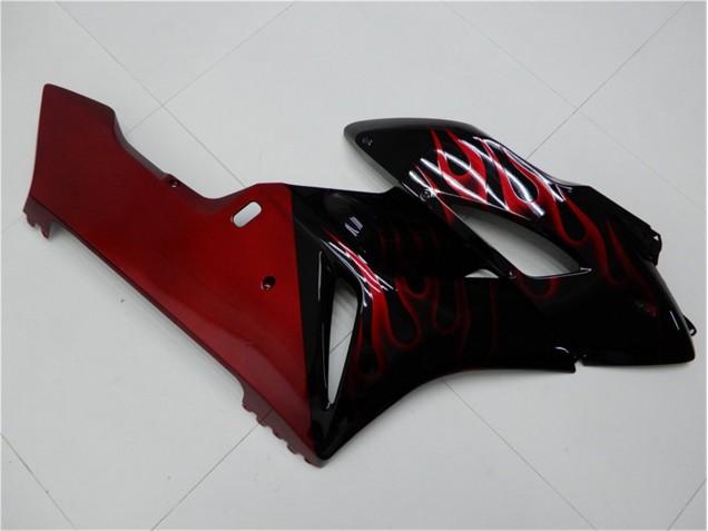 Rojo Negro Carenado & Plástico Honda CBR 1000 RR 2004-2005
