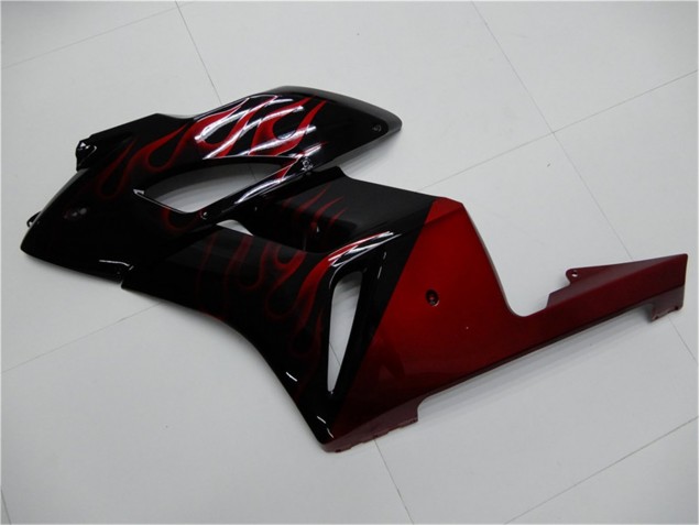 Rojo Negro Carenado & Plástico Honda CBR 1000 RR 2004-2005