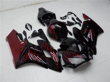 Rojo Negro Carenado & Plástico Honda CBR 1000 RR 2004-2005