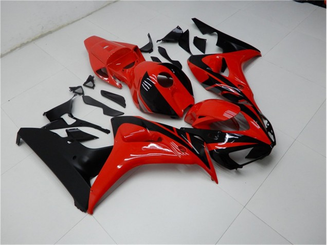 Rojo Negro Carenado & Plástico Honda CBR 1000 RR 2006-2007 Rojo Negro Carenado & Plástico Honda CBR 1000 RR 2006-2007