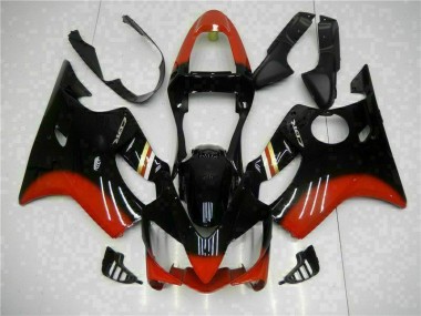 Rojo Negro Carenado & Plástico Honda CBR 600 F4i 2001-2003