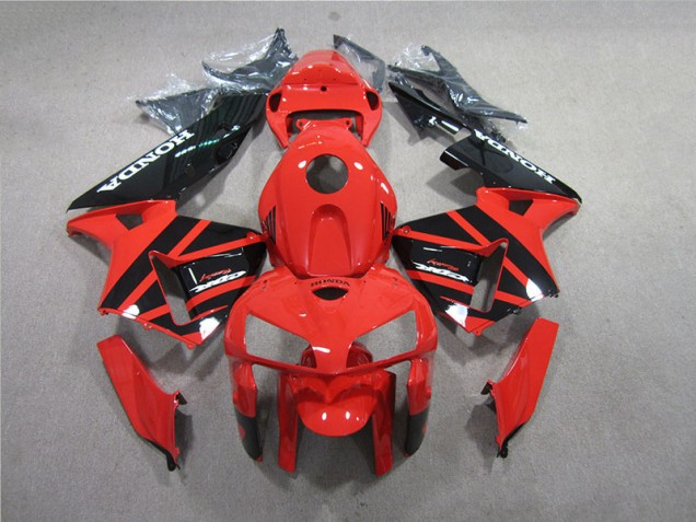 Rojo Negro Carenado & Plástico Honda CBR 600 RR 2005-2006 Rojo Negro Carenado & Plástico Honda CBR 600 RR 2005-2006