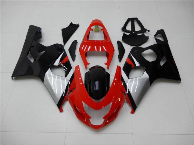 Rojo Negro Carenado & Plástico Suzuki GSXR 600 / 750 K4 2004-2005 Rojo Negro Carenado & Plástico Suzuki GSXR 600 / 750 K4 2004-2005