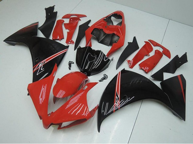 Rojo Negro Carenado Yamaha R1 2012-2014 Rojo Negro Carenado Yamaha R1 2012-2014