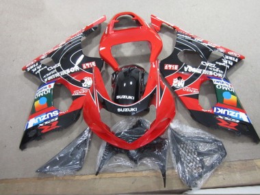 Rojo Negro Denso Carenado Suzuki GSXR 1000 K1 2000-2002