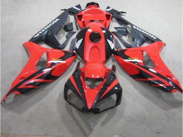 Rojo Negro Fireblade Carenado Honda CBR 1000 RR 2006-2007 Rojo Negro Fireblade Carenado Honda CBR 1000 RR 2006-2007