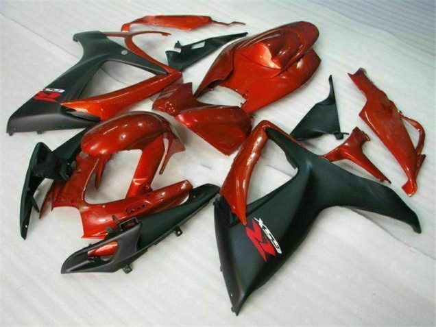 Rojo Negro Inyección Kit Carenado Suzuki GSXR 600 / 750 K6 2006-2007 Rojo Negro Inyección Kit Carenado Suzuki GSXR 600 / 750 K6 2006-2007