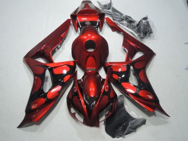 Rojo Negro Kit Carenado ABS Completo Honda CBR 1000 RR 2006-2007
