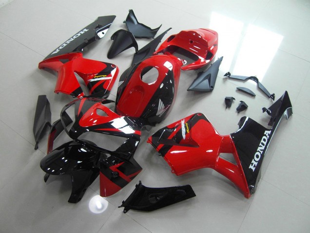 Rojo Negro Kit Carenado Honda CBR 600 RR 2005-2006 Rojo Negro Kit Carenado Honda CBR 600 RR 2005-2006