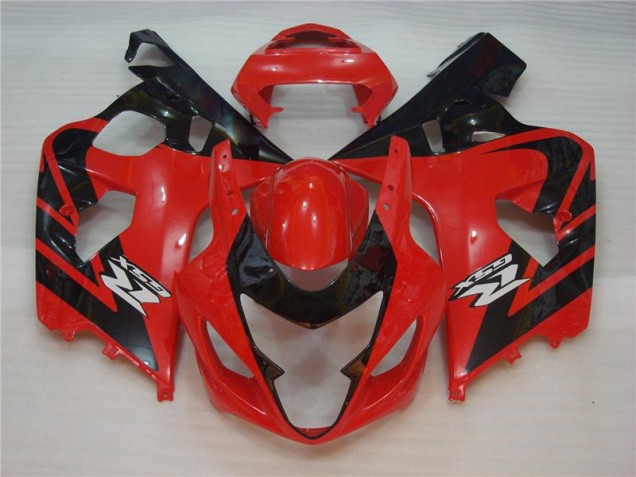 Rojo Negro Kit Carenado Inyección Suzuki GSXR 600 / 750 K4 2004-2005 Rojo Negro Kit Carenado Inyección Suzuki GSXR 600 / 750 K4 2004-2005