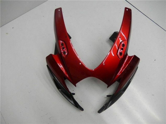 Rojo Negro Kit Carenado Inyección Suzuki GSXR 600 / 750 K6 2006-2007