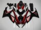 Rojo Negro Kit Carenado Inyección Suzuki GSXR 600 / 750 K6 2006-2007