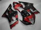 Rojo Negro Kit Carenado Suzuki GSXR 1000 K3 2003-2004