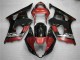 Rojo Negro Kit Carenado Suzuki GSXR 1000 K3 2003-2004