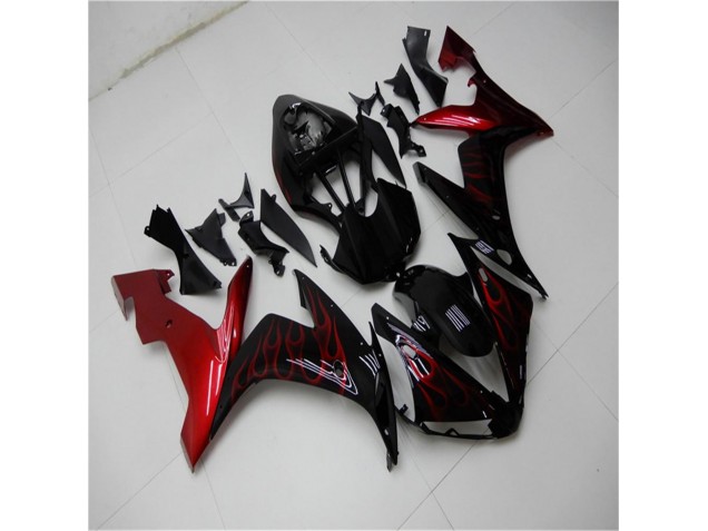 Rojo Negro Kit Completo Carenado Yamaha R1 2004-2006 Rojo Negro Kit Completo Carenado Yamaha R1 2004-2006