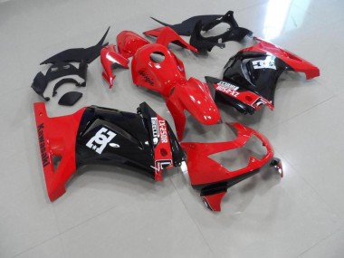 Rojo Negro Kits Carenado Kawasaki ZX 250R 2008-2012