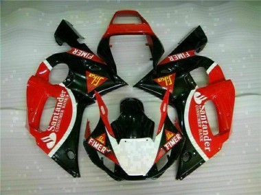 Rojo Negro Kits Completo Carenado ABS Yamaha R6 1998-2002