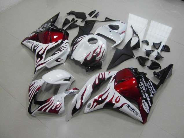 Rojo Negro Llama Carenado Honda CBR 600 RR 2009-2012 Rojo Negro Llama Carenado Honda CBR 600 RR 2009-2012