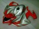Rojo Plata ABS Plástica Honda CBR 1000 RR 2008-2011