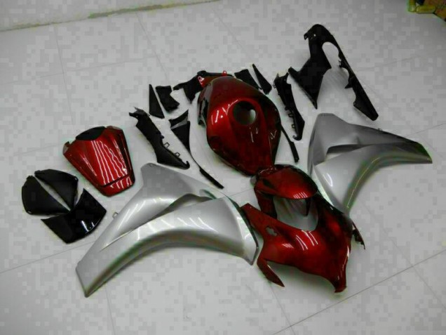 Rojo Plata ABS Plástico Honda CBR 1000 RR 2008-2011 Rojo Plata ABS Plástico Honda CBR 1000 RR 2008-2011