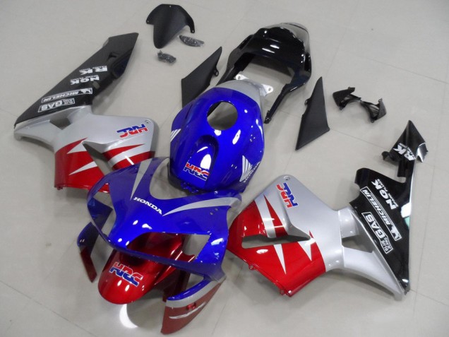 Rojo Plata Azul Carenado Honda CBR 600 RR 2003-2004