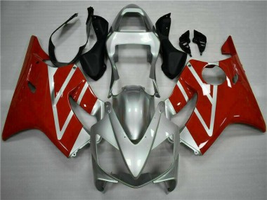 Rojo Plata Kit Completo Carenado Honda CBR 600 F4i 2001-2003