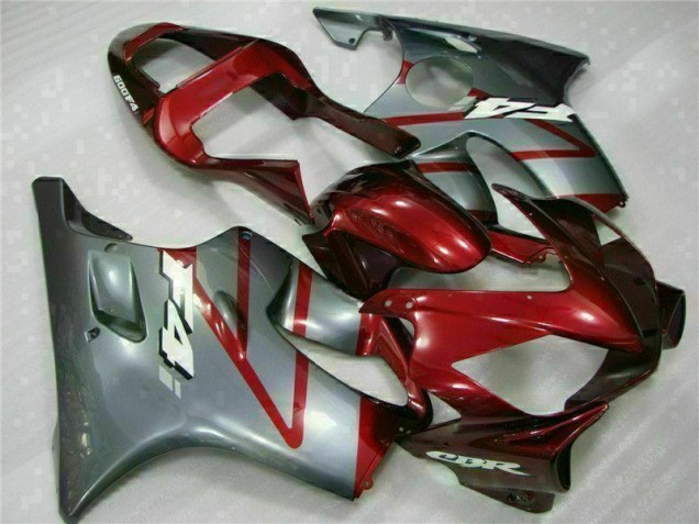 Rojo Plata Kits Completo Carenado ABS Honda CBR 600 F4i 2001-2003 Rojo Plata Kits Completo Carenado ABS Honda CBR 600 F4i 2001-2003