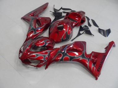 Rojo Plata Llama Carenado Honda CBR 1000 RR 2006-2007