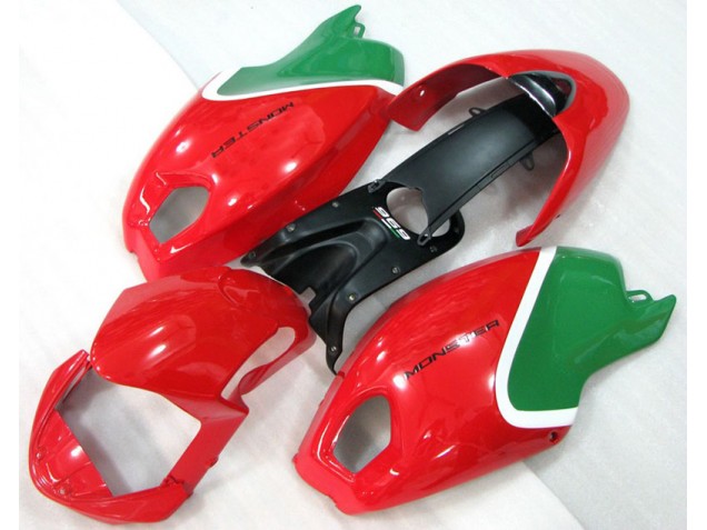 Rojo Verde Monster Carenado Ducati Monster 696 2008-2012 Rojo Verde Monster Carenado Ducati Monster 696 2008-2012