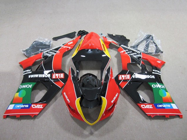 Rojo Verde Negro Carenado Suzuki GSXR 1000 K3 2003-2004 Rojo Verde Negro Carenado Suzuki GSXR 1000 K3 2003-2004