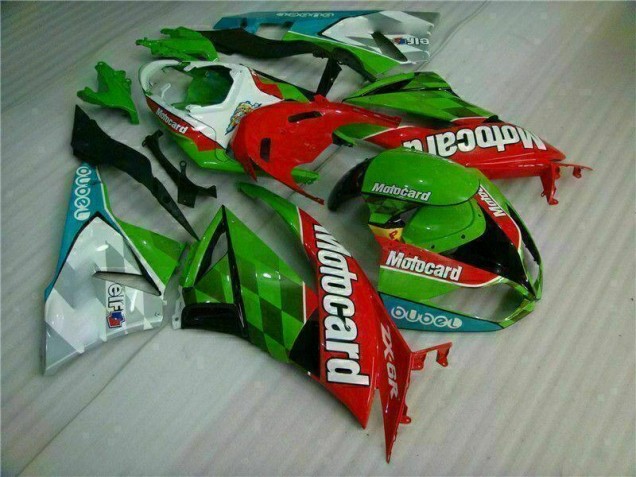 Rojo Verdecard Carenado Kawasaki ZX6R 2009-2012 Rojo Verdecard Carenado Kawasaki ZX6R 2009-2012