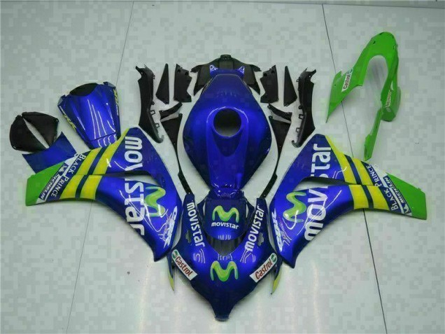 Verde Azul Carenado Honda CBR 1000 RR 2008-2011 Verde Azul Carenado Honda CBR 1000 RR 2008-2011