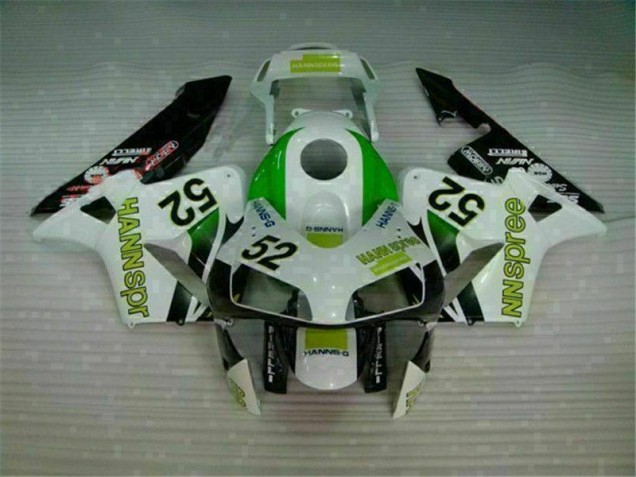 Verde Blanco Negro Carenado Honda CBR 600 RR 2003-2004 Verde Blanco Negro Carenado Honda CBR 600 RR 2003-2004