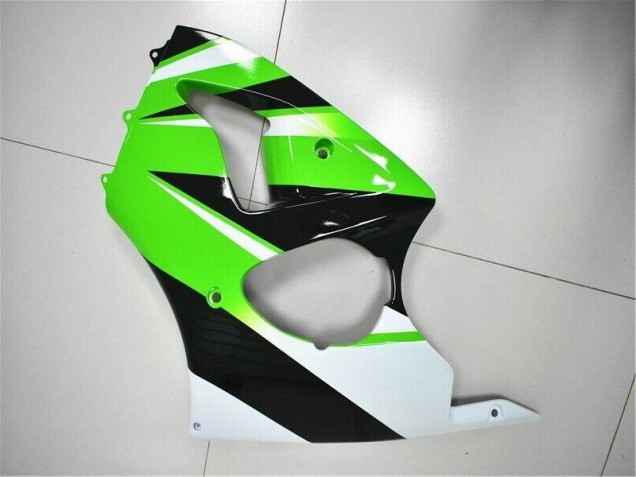 Verde Blanco Negro Carenado Kawasaki ZX6R 2000-2002 Verde Blanco Negro Carenado Kawasaki ZX6R 2000-2002