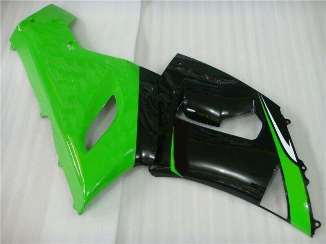 Verde Blanco Negro Carenado Kawasaki ZX6R 2005-2006 Verde Blanco Negro Carenado Kawasaki ZX6R 2005-2006