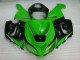 Verde Blanco Negro Carenado Kawasaki ZX6R 2005-2006 Verde Blanco Negro Carenado Kawasaki ZX6R 2005-2006